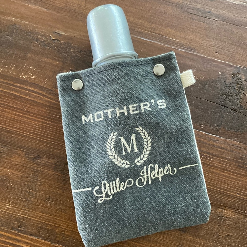 PERFECT STOCKING STUFFER/GIFT for MOM! (canvas insulated flask) NEW!